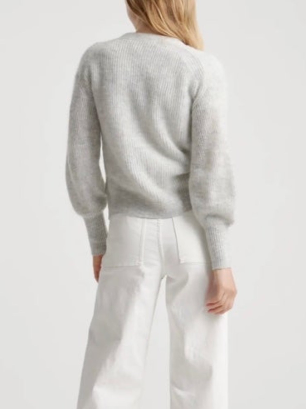 Quince Women’s Baby Alpaca-Wool Cropped Cardigan - Picture 6 of 6